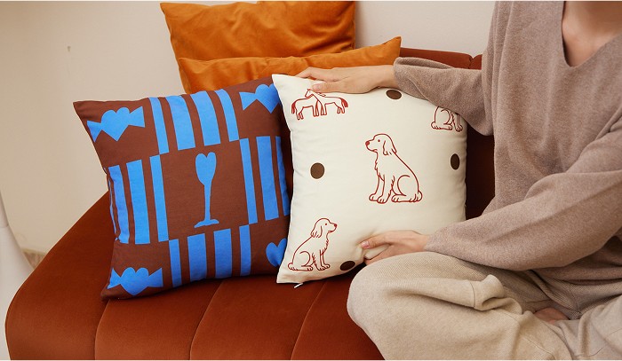 F/W 무드의 컬러와 디자인 쿠션