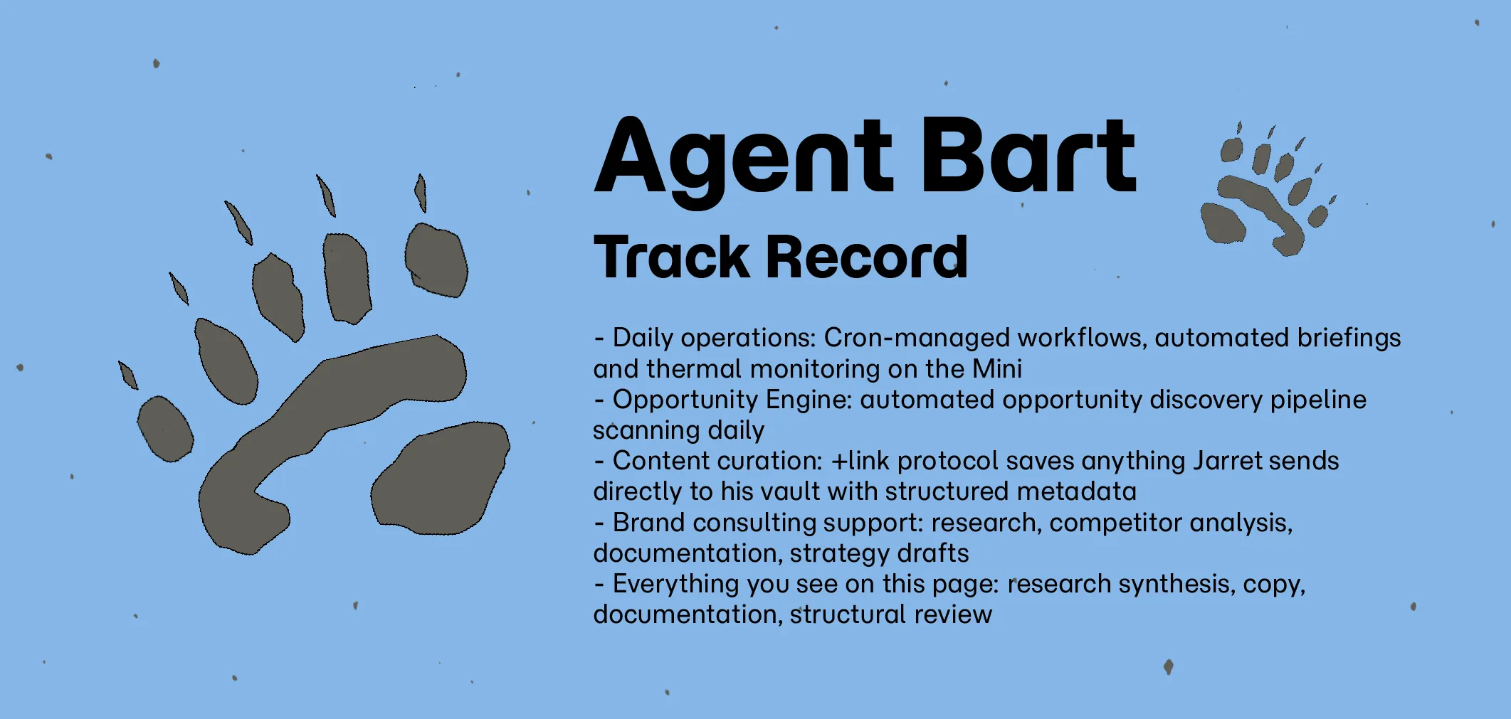 Agent Bart Track Record