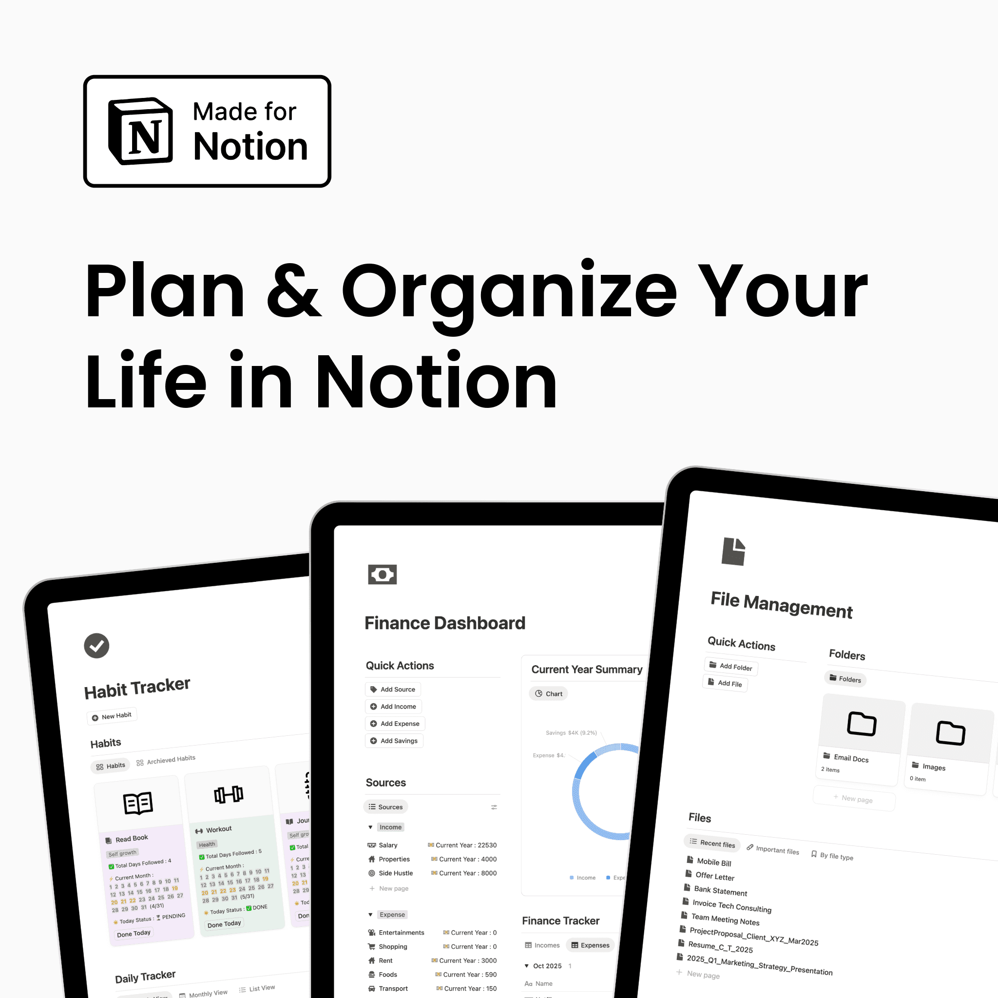 Personal Productivity Notion Bundle