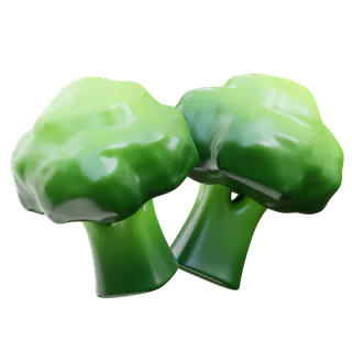 Free 3D broccoli icon