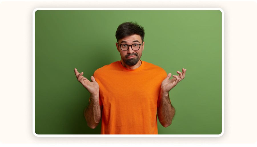  image of a person asking the question