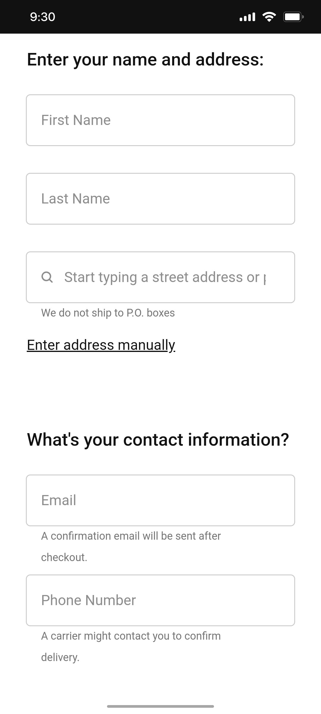 Nike App Detail Screen