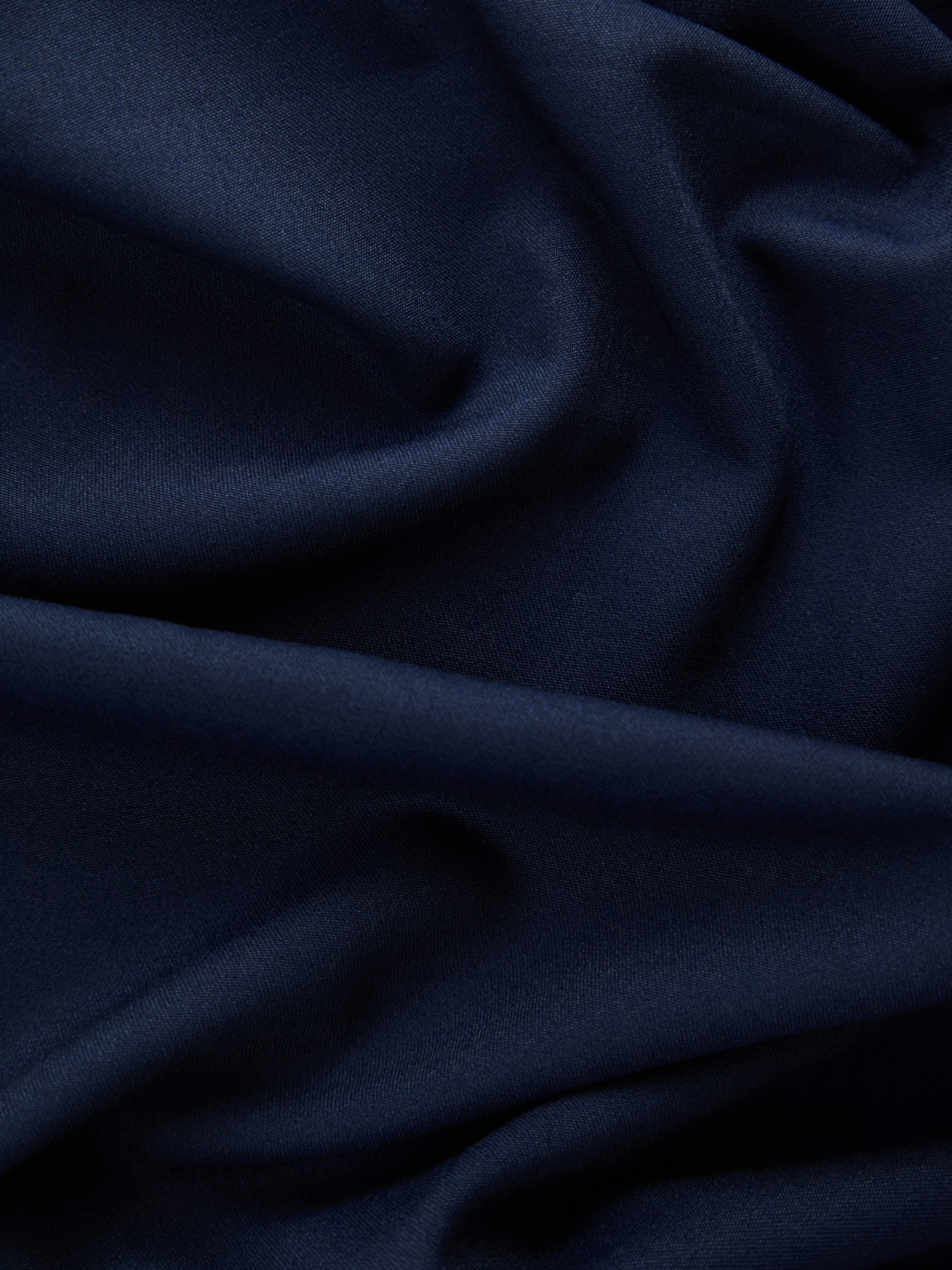 a close up of a dark blue fabric