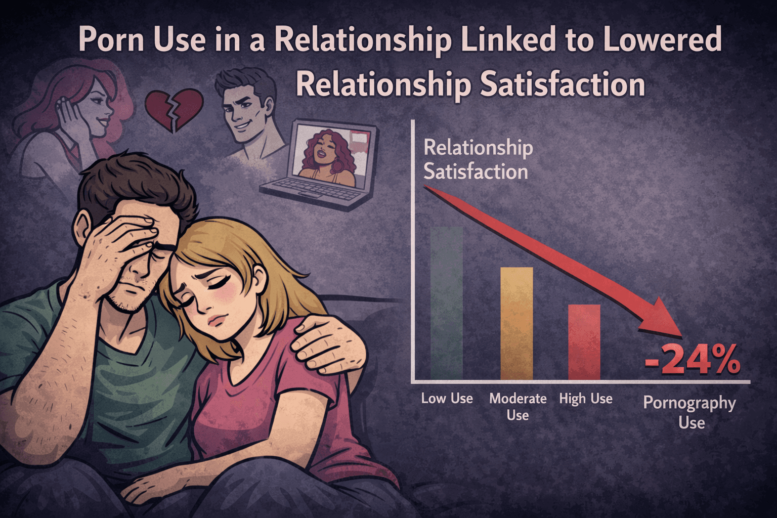 porn use linked to downward relationship satisfaction