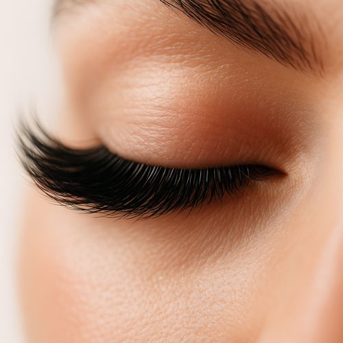 brushes on the black background with powder splash