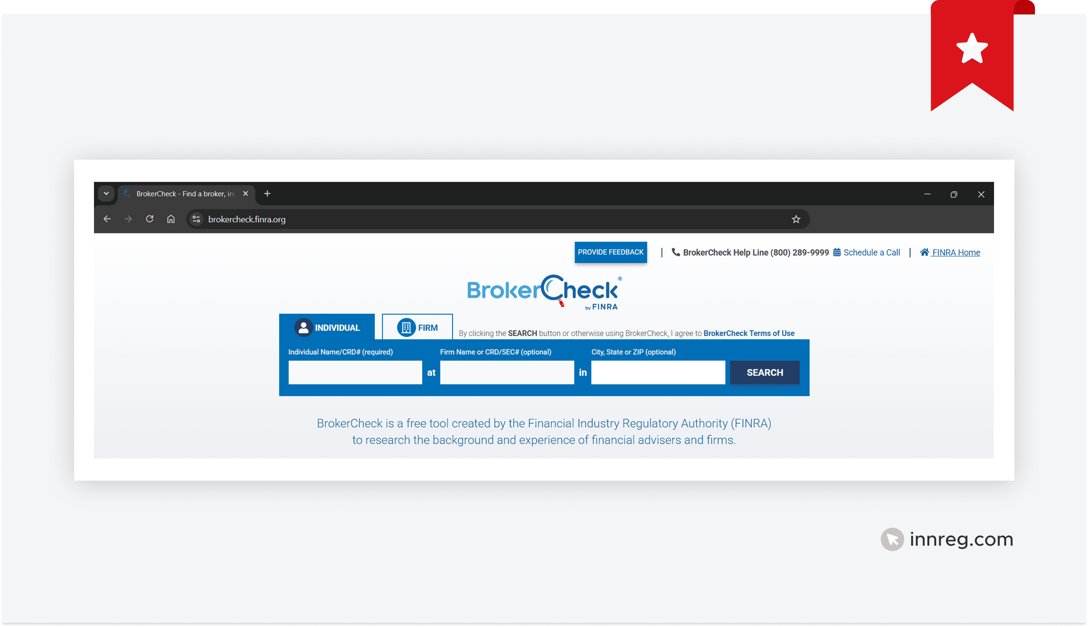 FINRA BrokerCheck Search