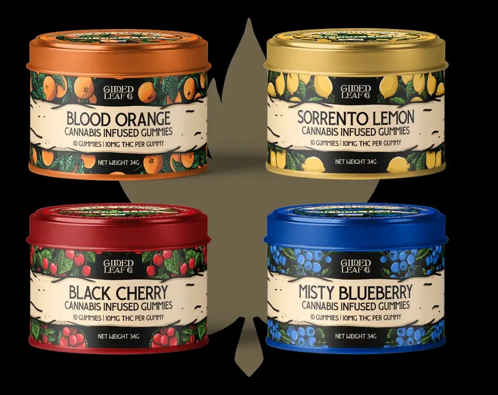 Gilded Leaf Cannabis Co. Gummy Packaging