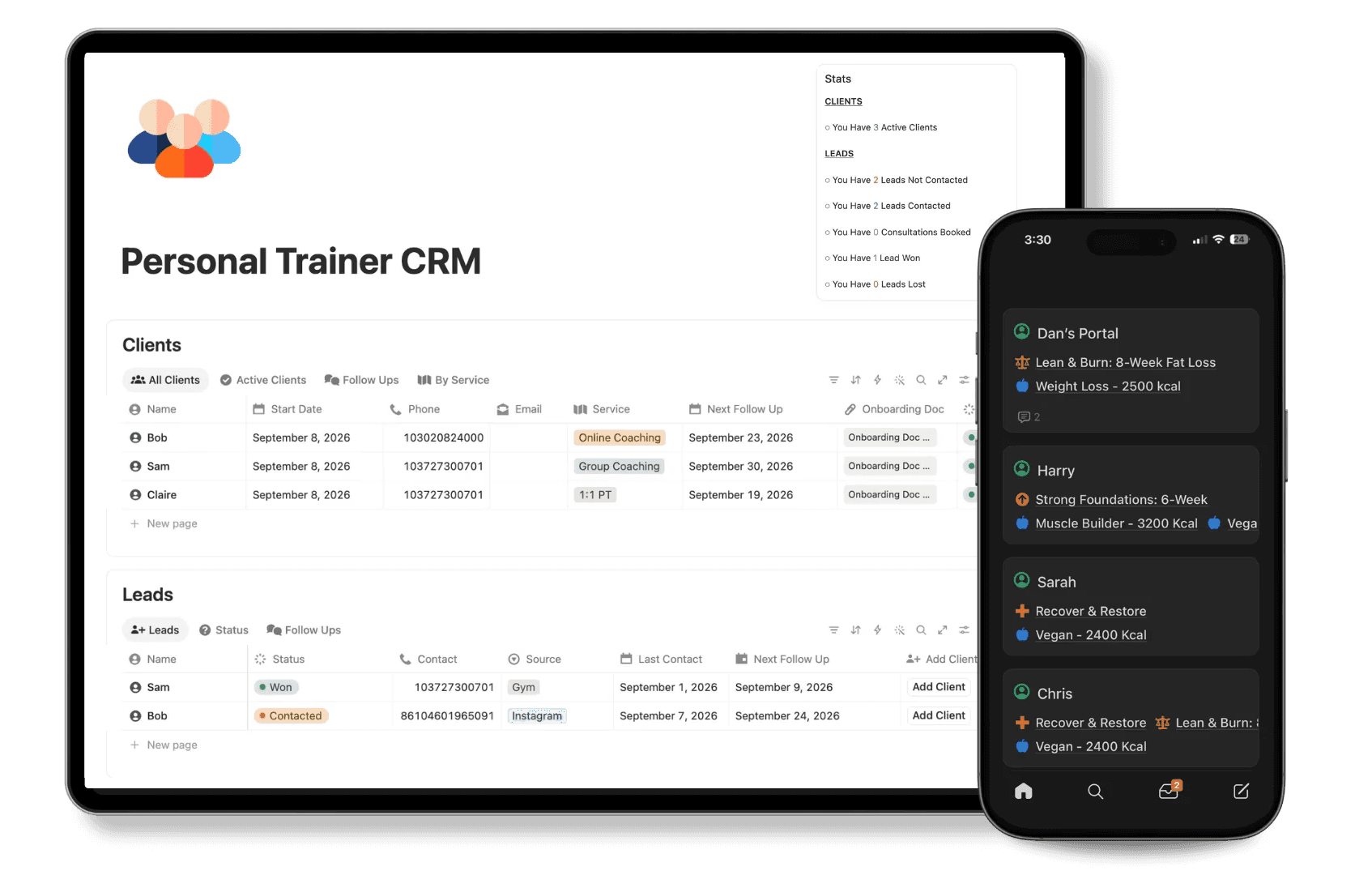 free personal trainer crm