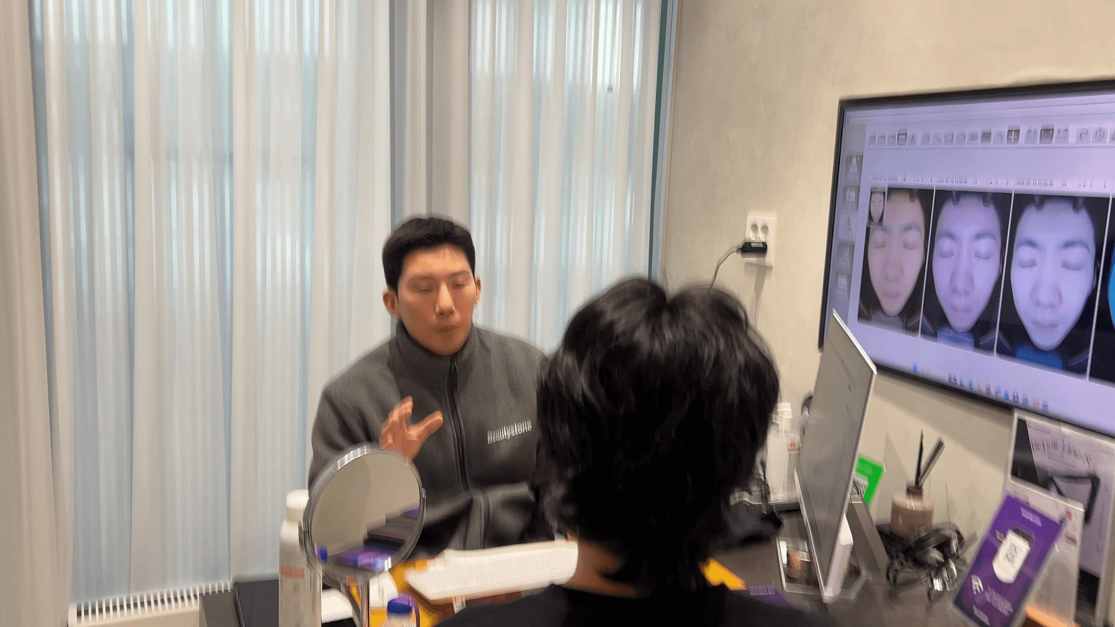 악하선 위치와 턱밑 지방 구분 설명 이미지