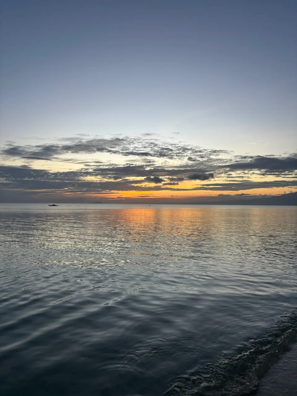 zonsondergang aan het strand