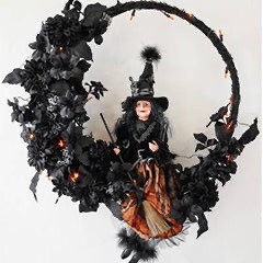 Halloween Witch Wreath