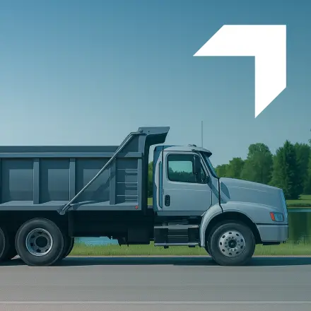 Dump truck representing Commercial Dump Truck Insurance services by GIA Group, LLC