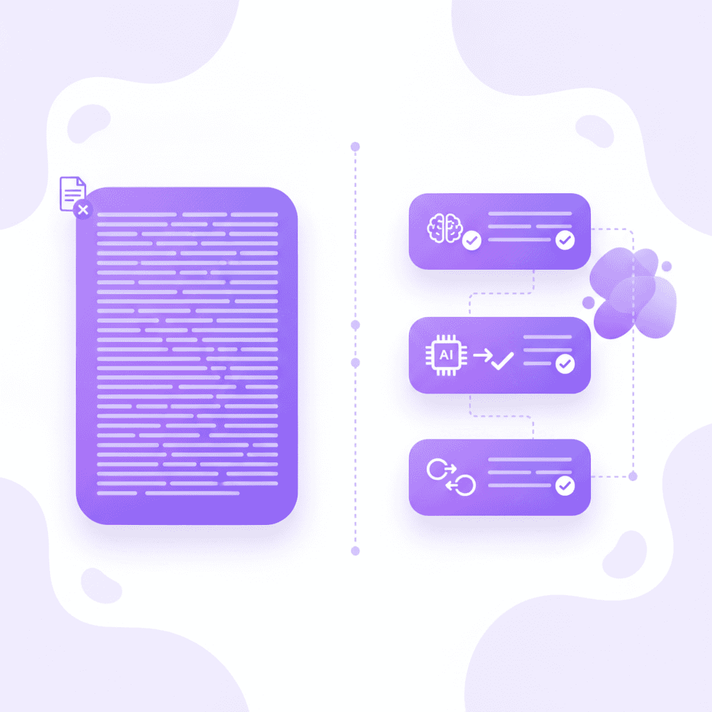 Comparison between a dense flashcard and effective atomic flashcards