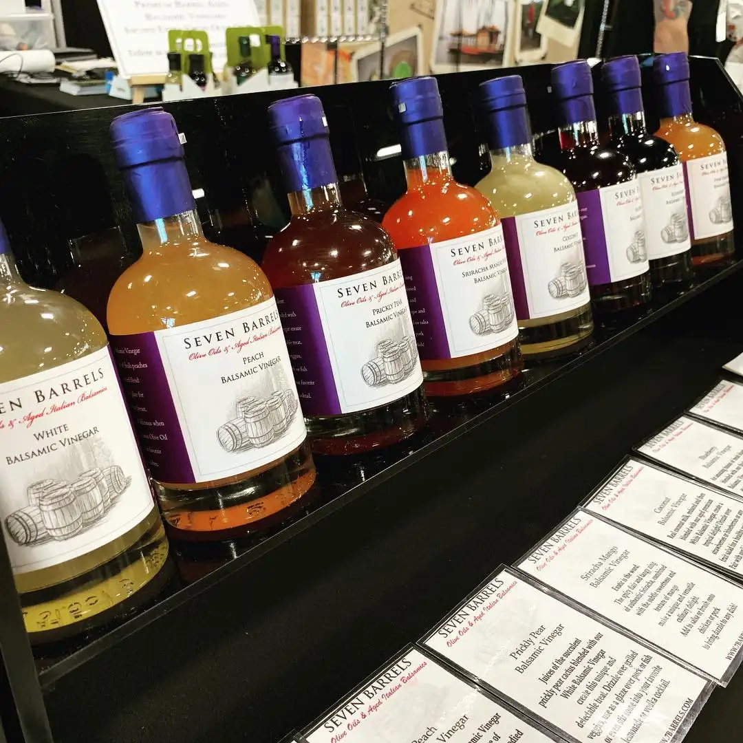 Seven Barrels bottles at event booth