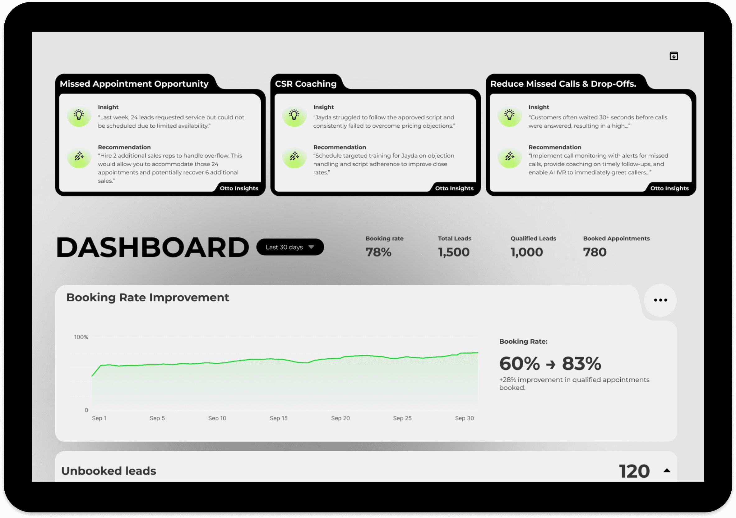 Clario dashboard showing balance, daily spending limit, savings plans, and real-time expense tracking in a modern interface.