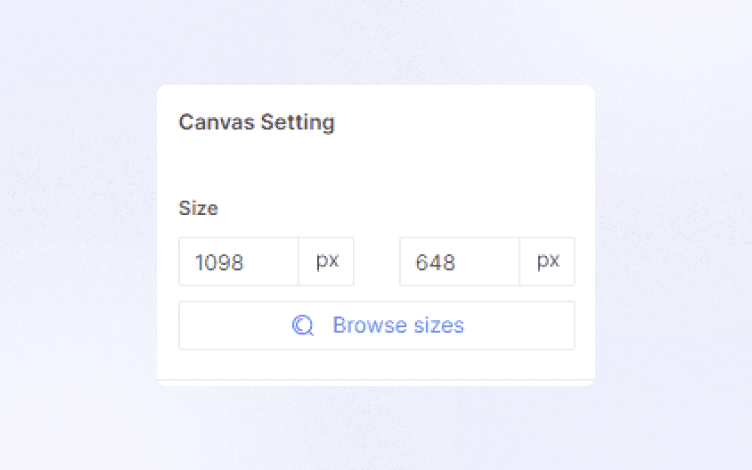 glorify canvas setting