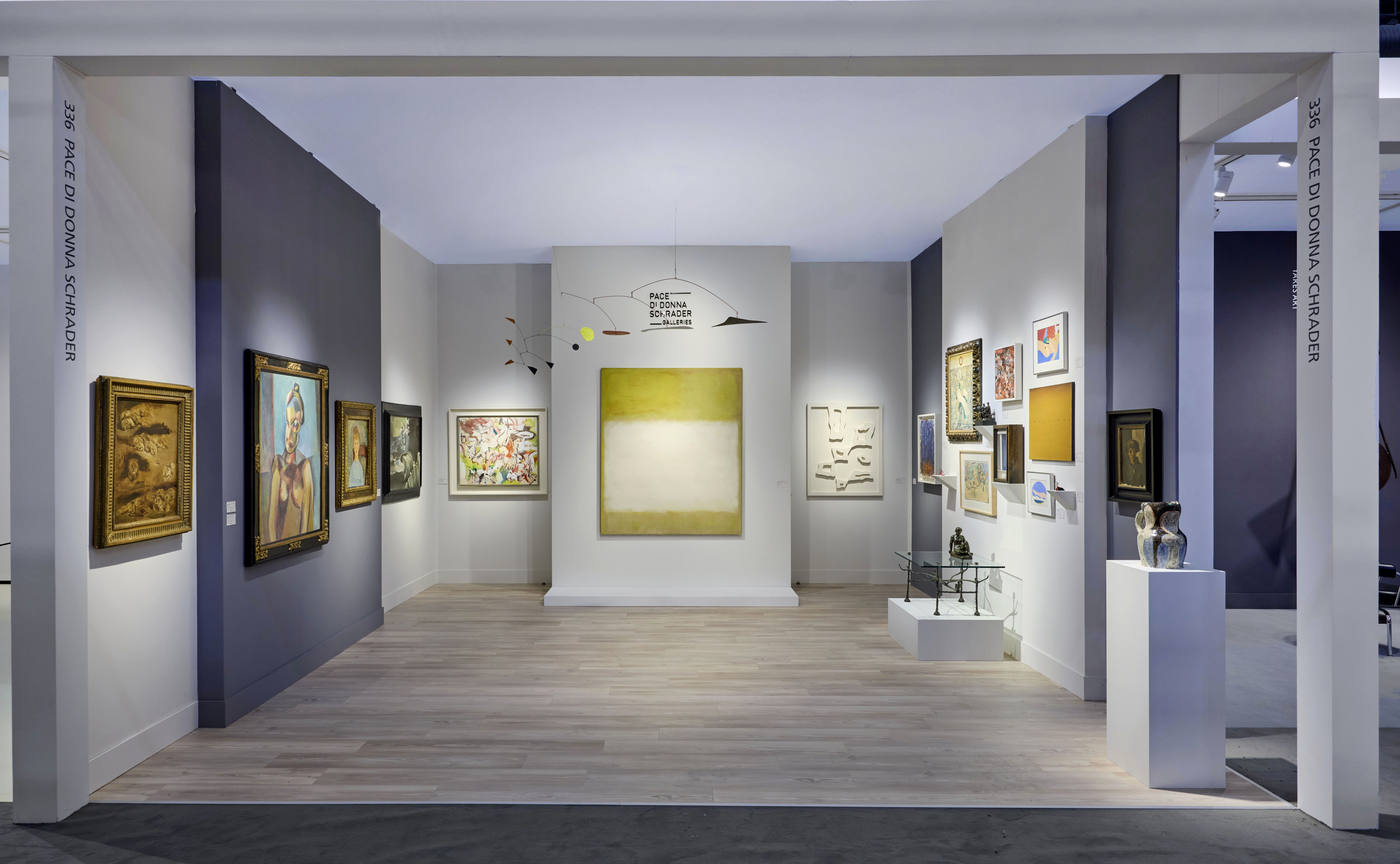 Image of Pace Di Donna Schrader Galleries' booth at TEFAF New York, 2026