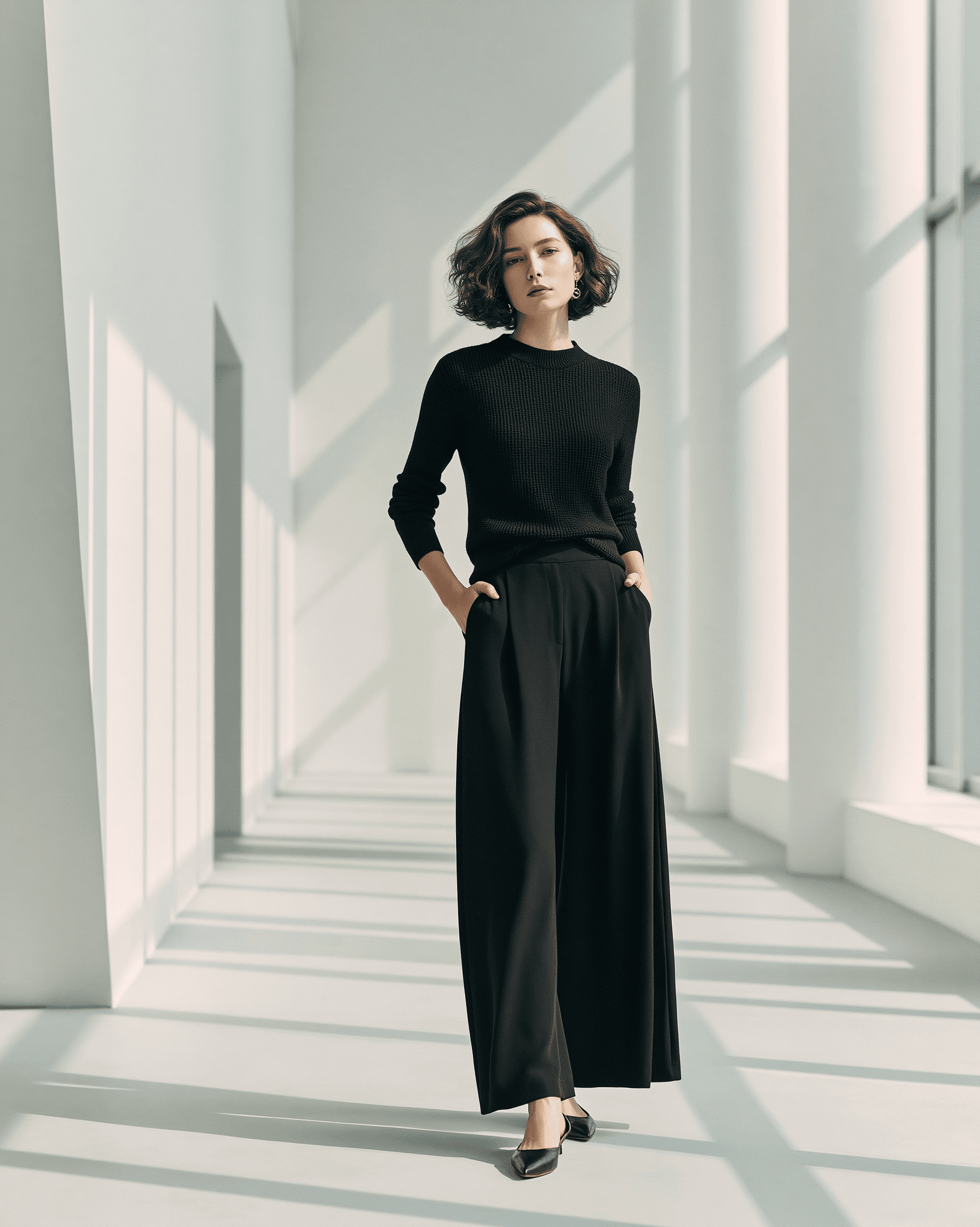 Straight-cut trouser