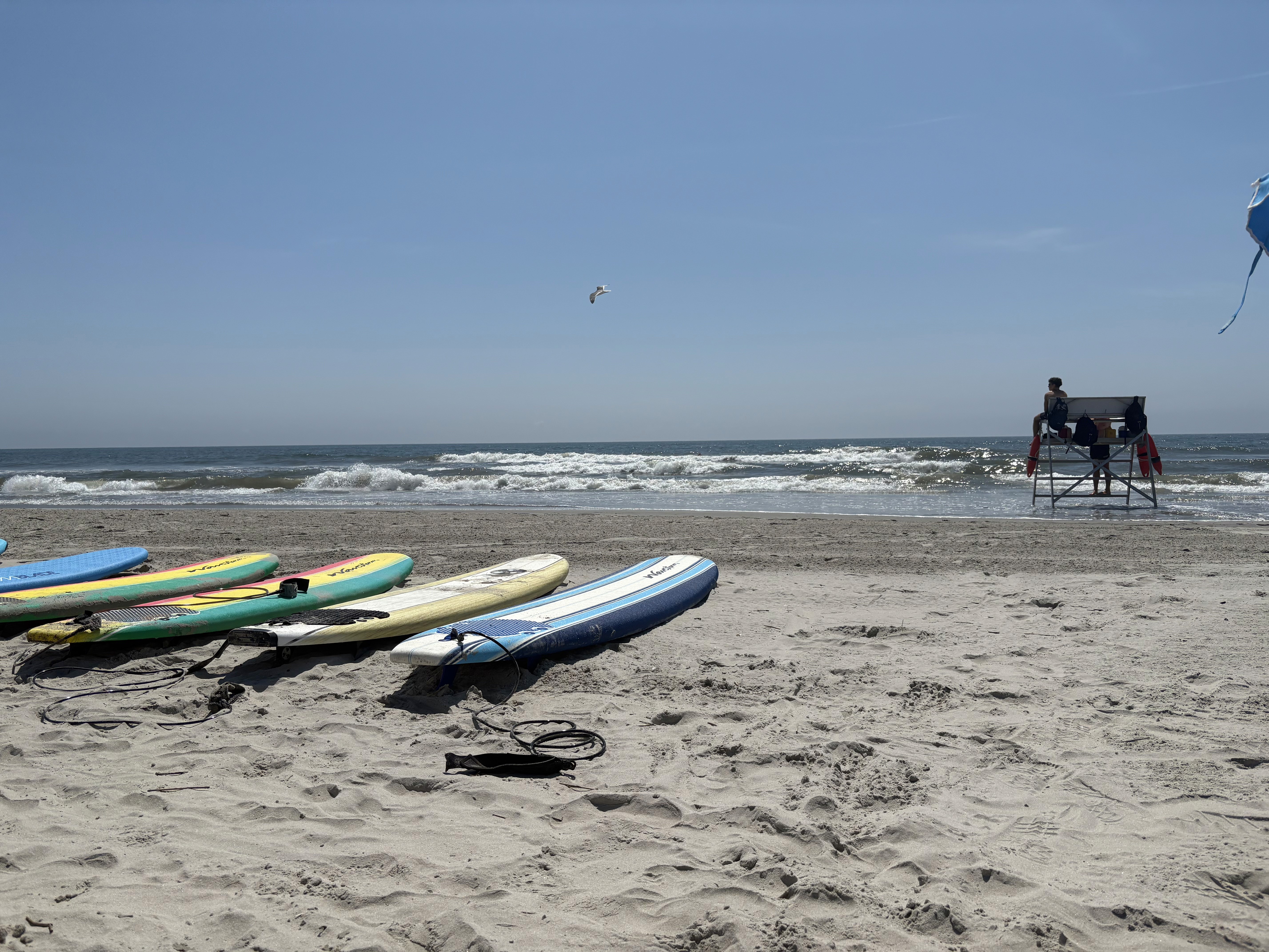 A man surfing