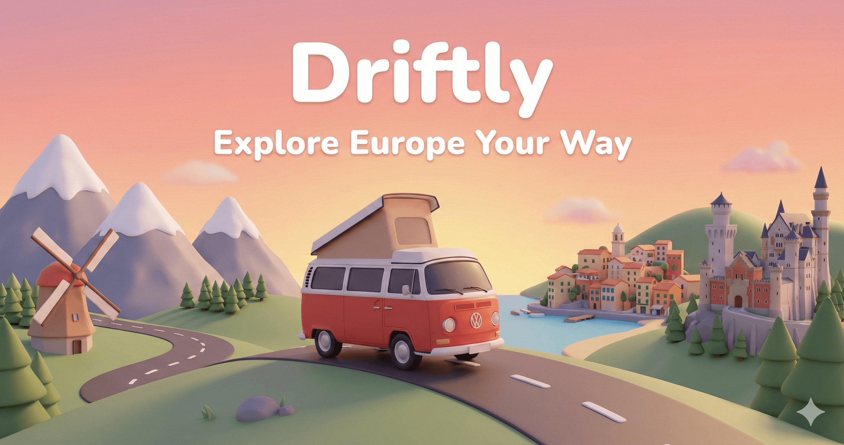 Driftly - Europe Road Trip Planner