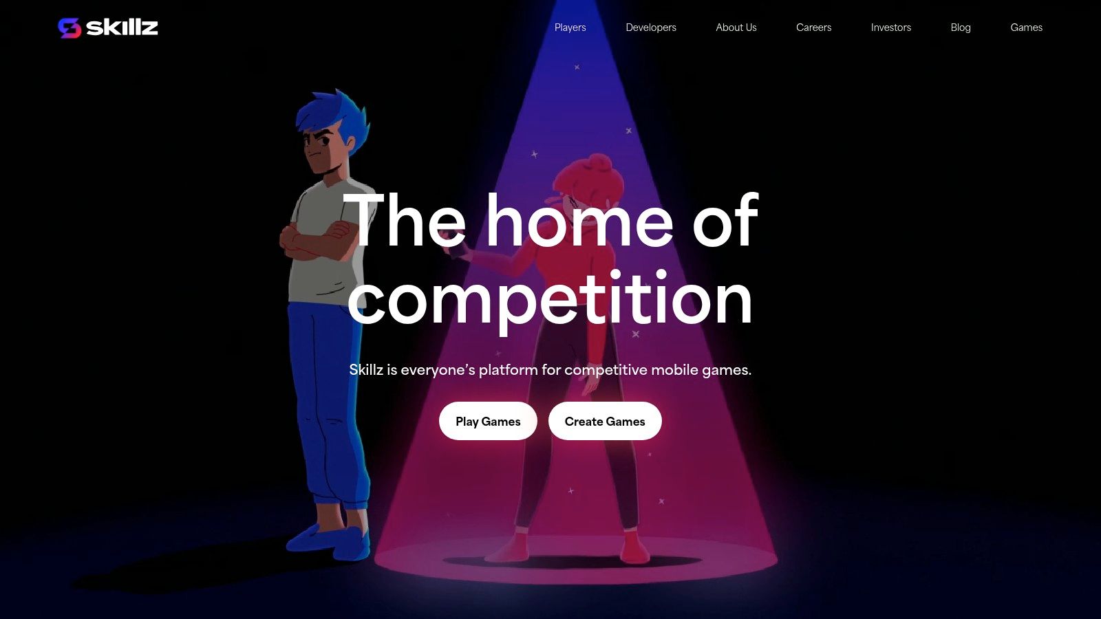 A person competing in a mobile game tournament on their phone.