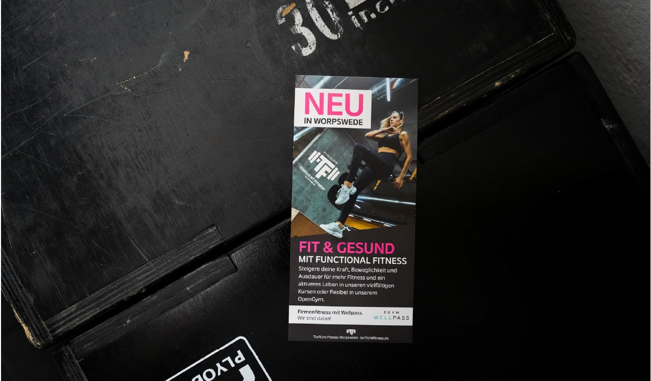 Ein Flyer im Corporate Design