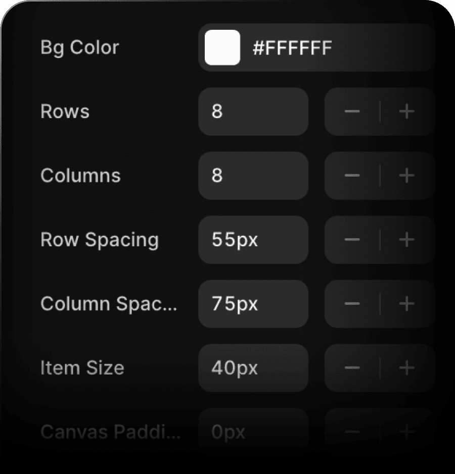 arrow dynamics framer interface of layout controls