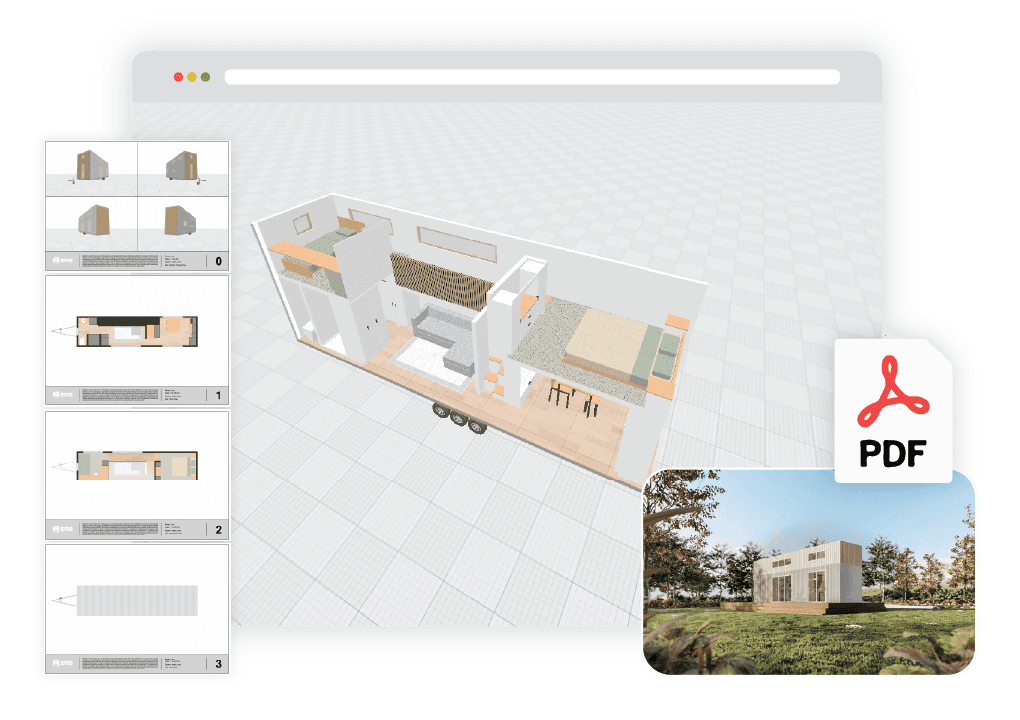 Tiny Haus Tiny House Plans - 3D Tiny House Designer