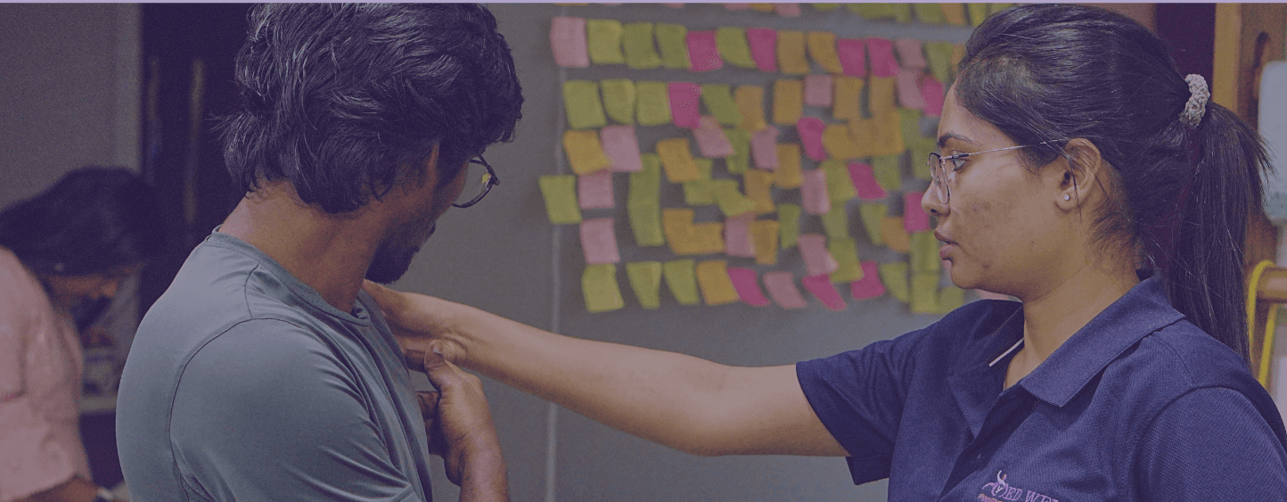 a man and a woman holding dumbs in their hands