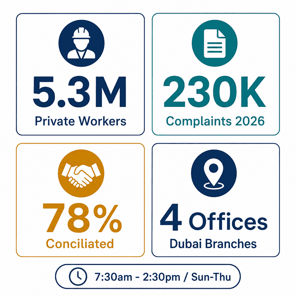 Infographic: MOHRE Office Locations Dubai - Complete List of Labour Offices 2026