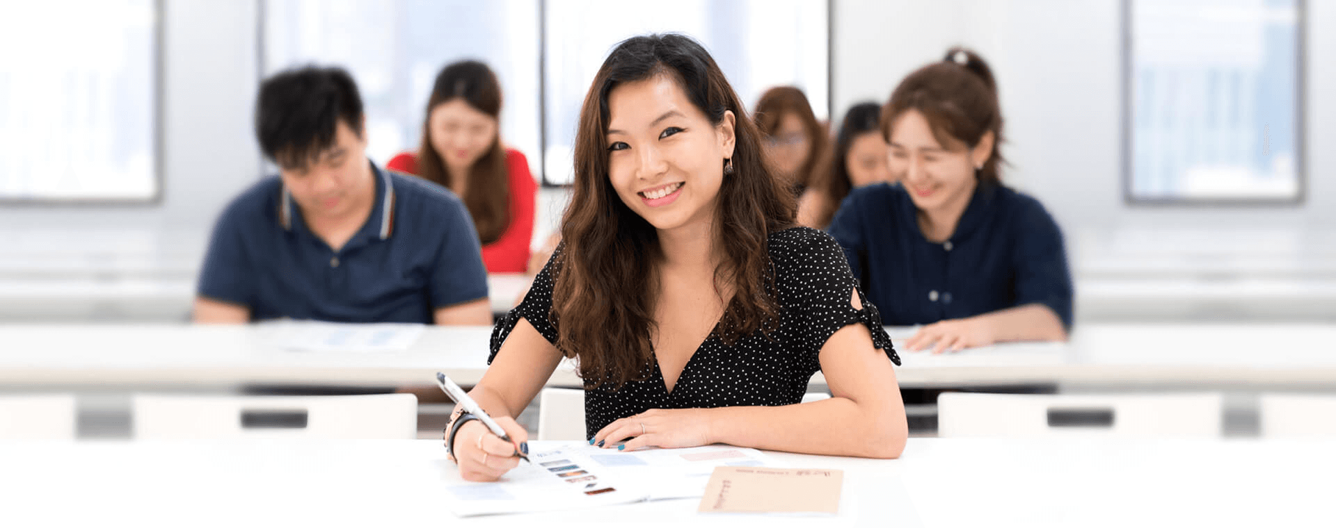 Woman in Class - Best Online Korean Language Courses