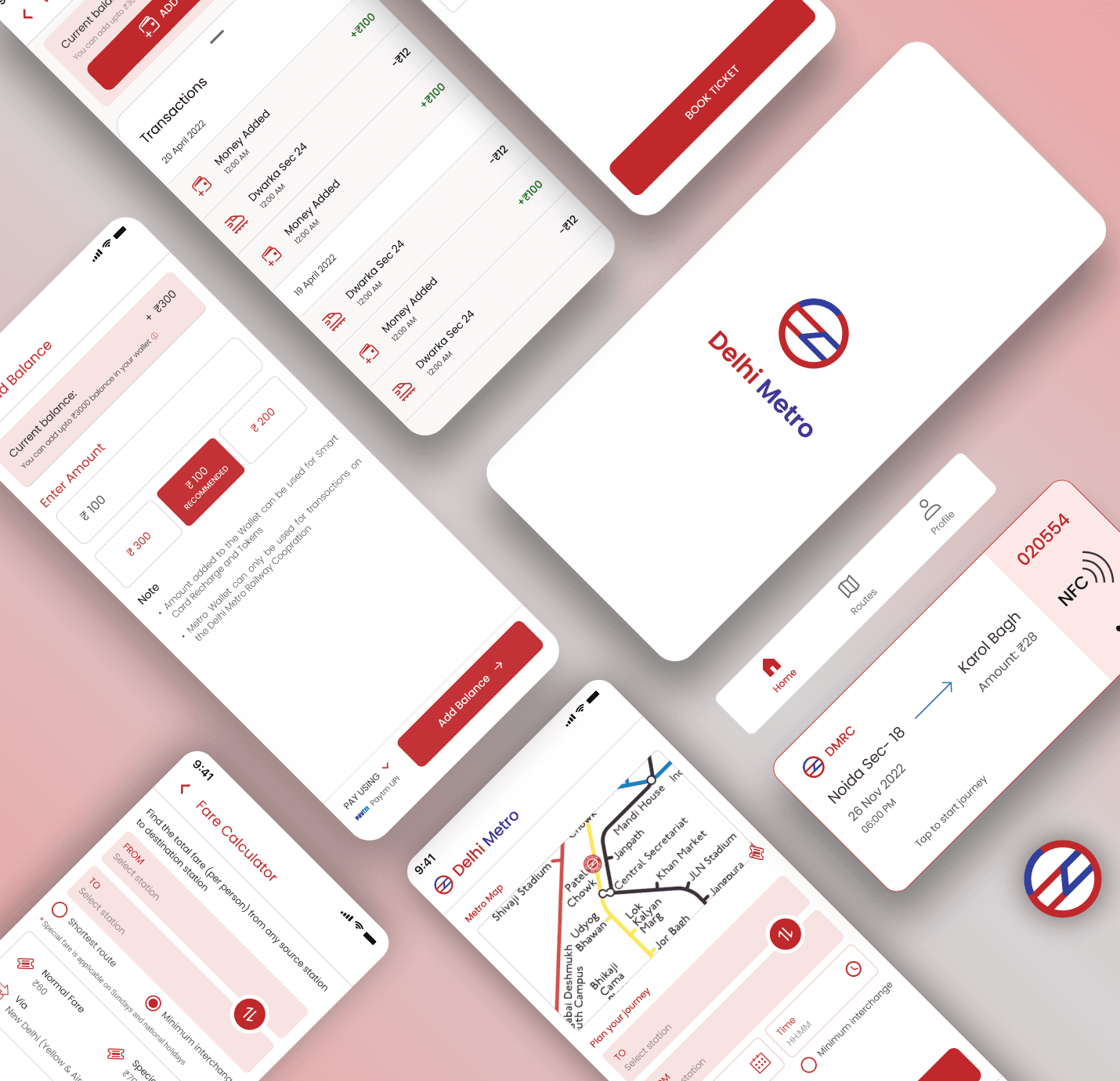 3 mobile screens for a job portanl app
