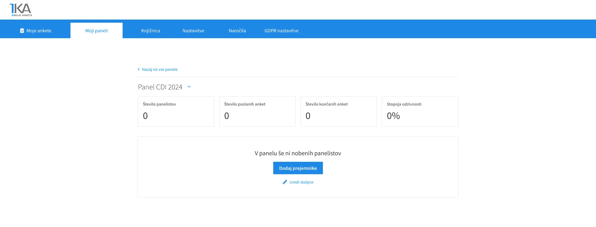 1ka panels - panel empty state