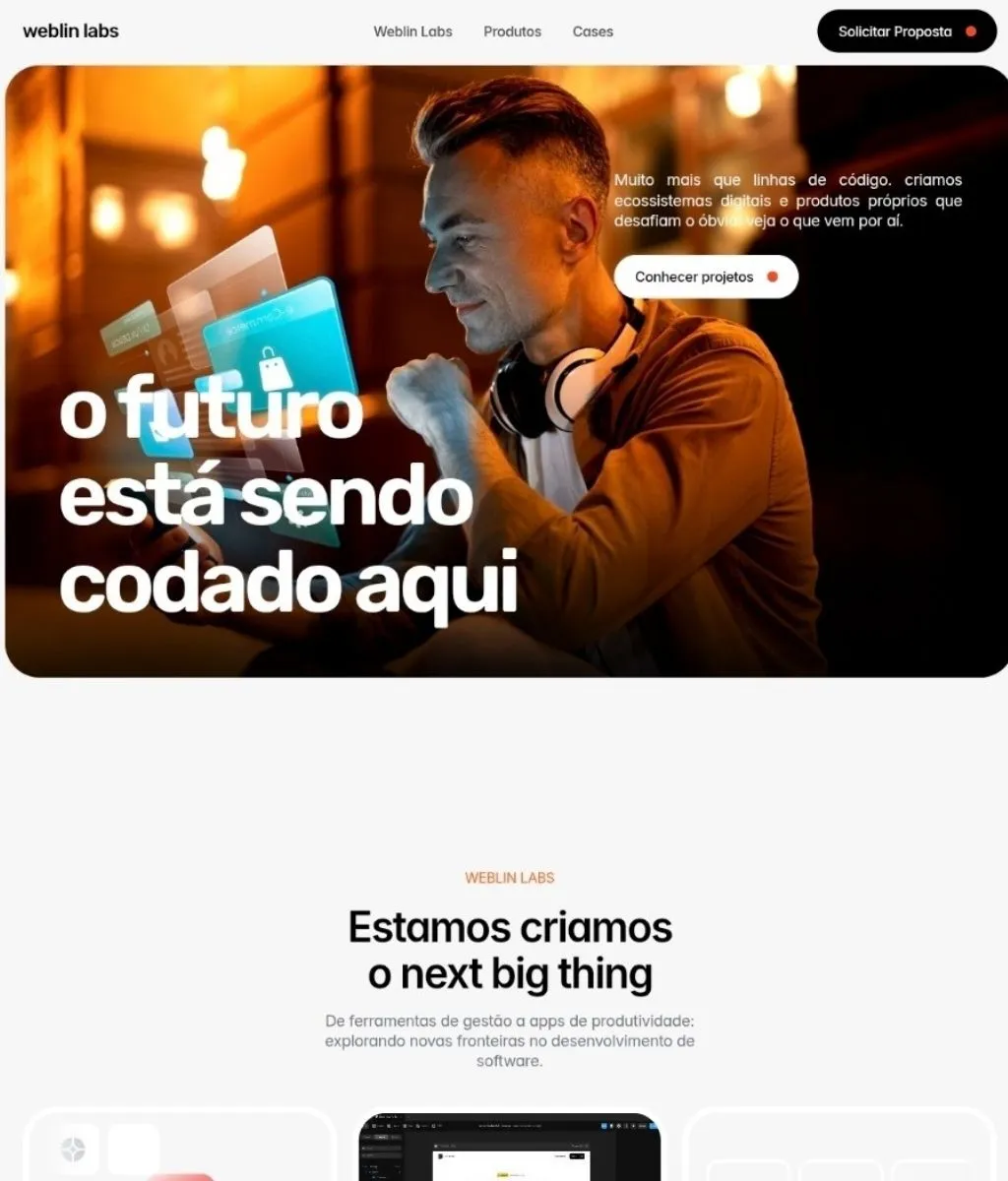 Mockup site Weblin Labs