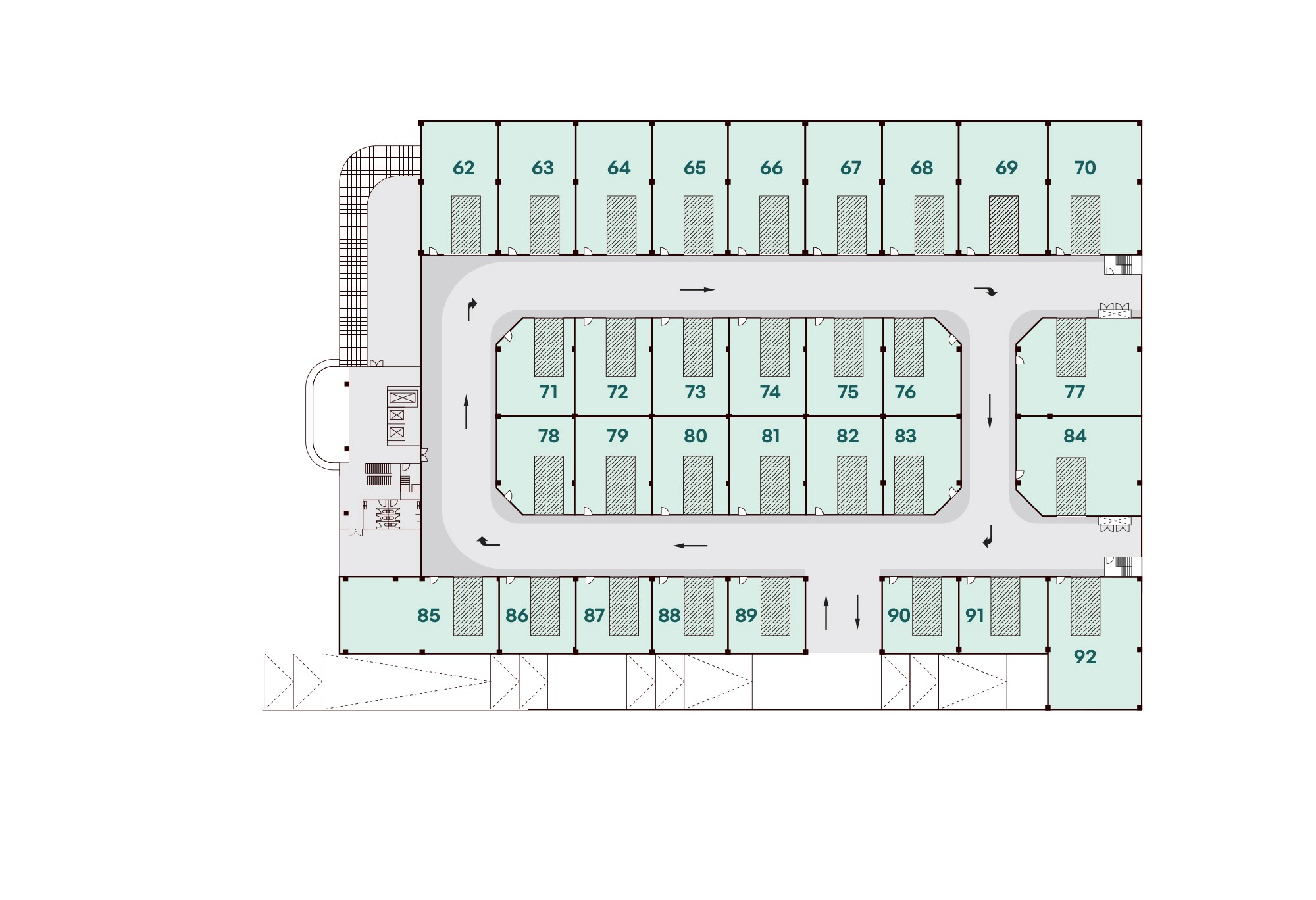 A woman looking at laptop