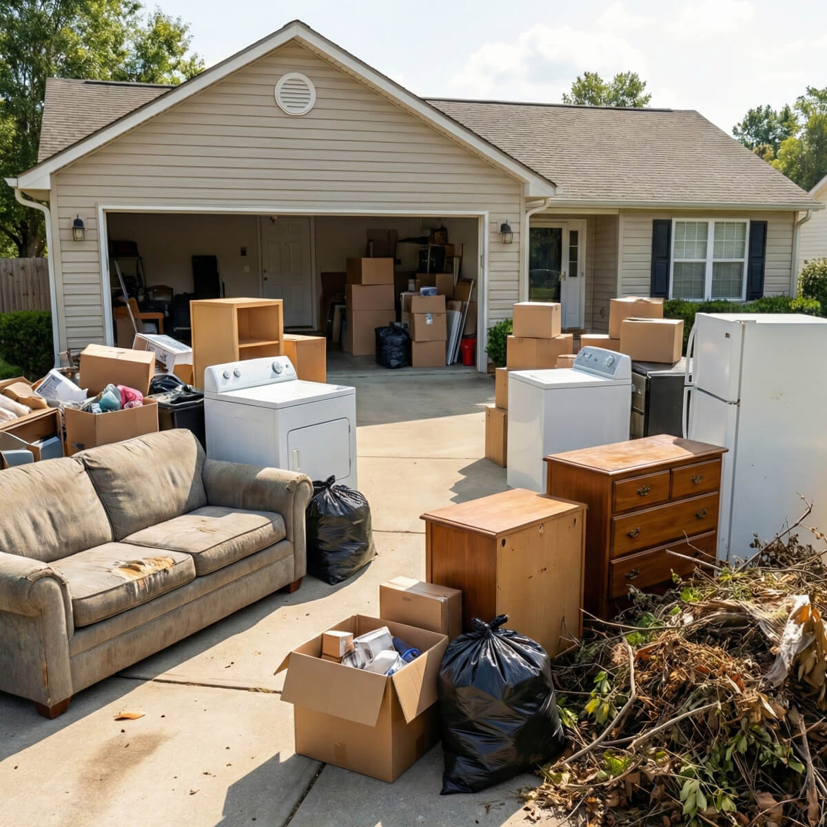 Lake City Junk Removal property cleanout example
