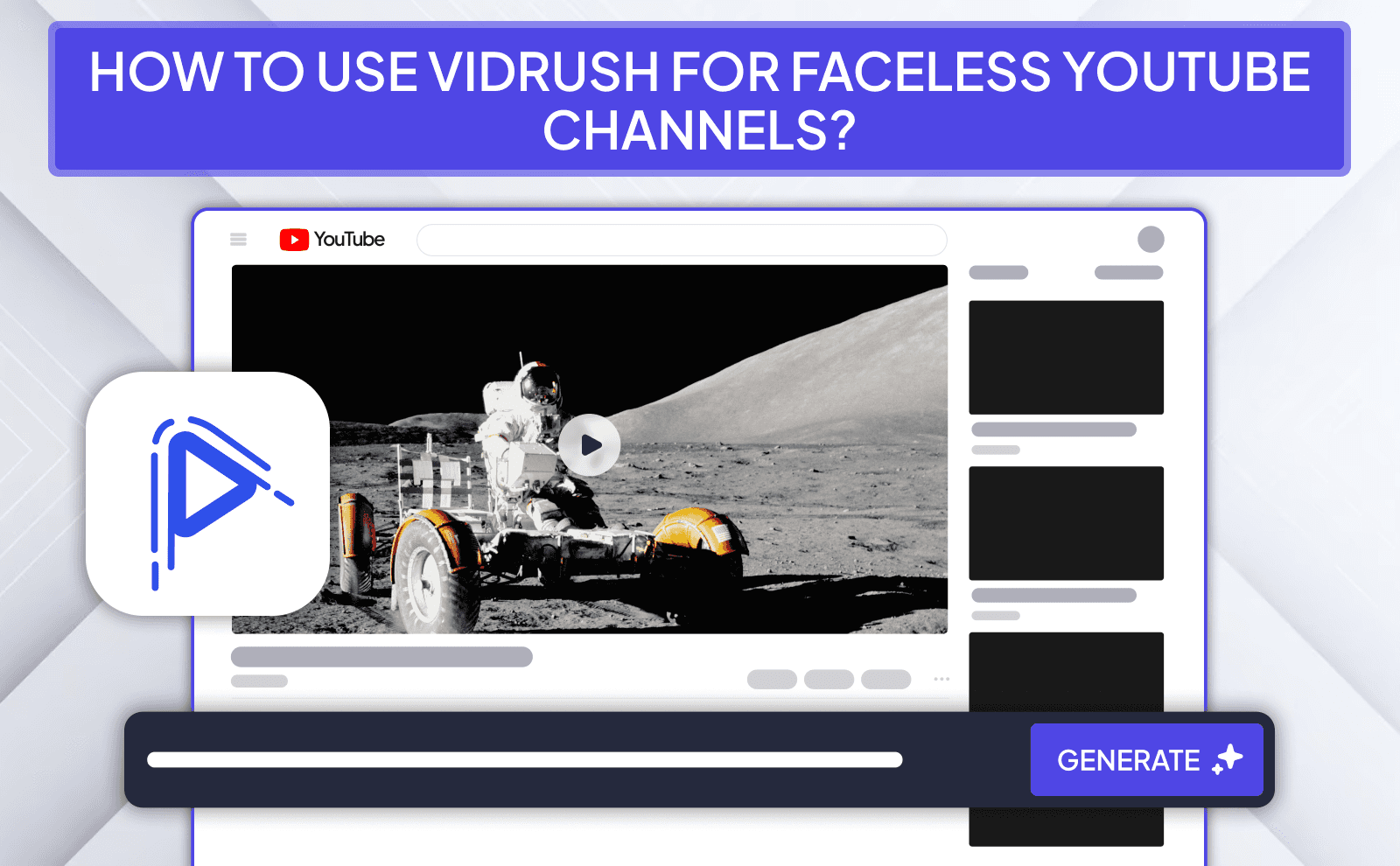 How to use VidRush for Faceless Youtube channels - AI Tools to Create Faceless Videos
