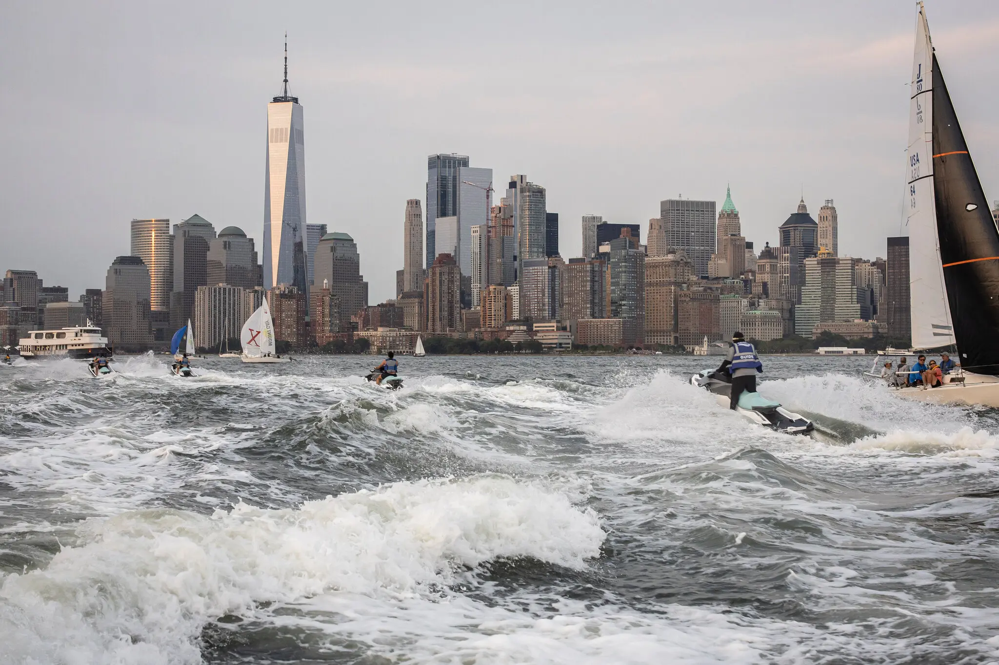 An image of the New York Harbor from the New York Times