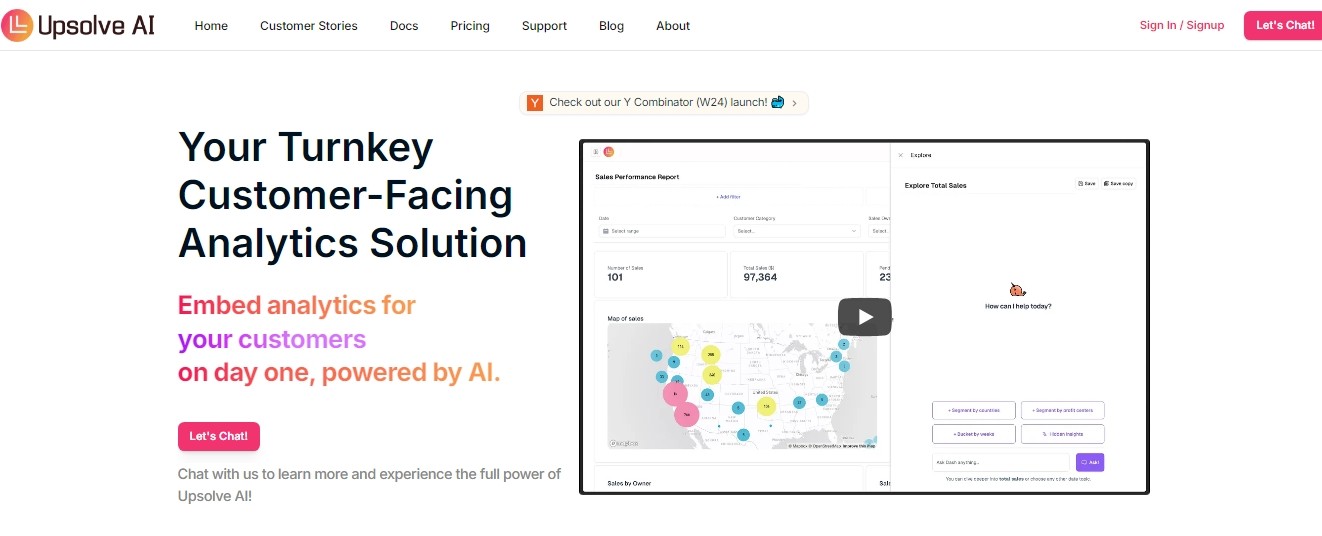  Upsolve AI - Embedded BI Tool