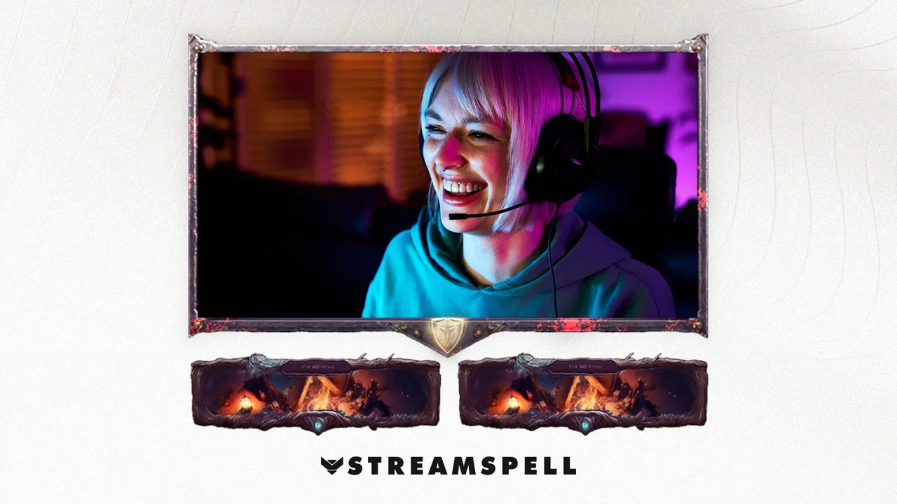 Free Monster Hunter webcam overlay by StreamSpell