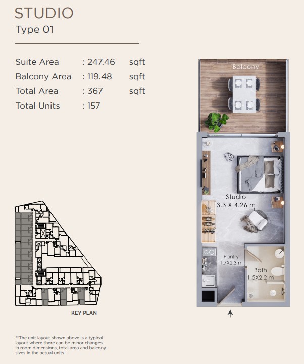 Terra Tower at Dubailand Floor Plan Studio