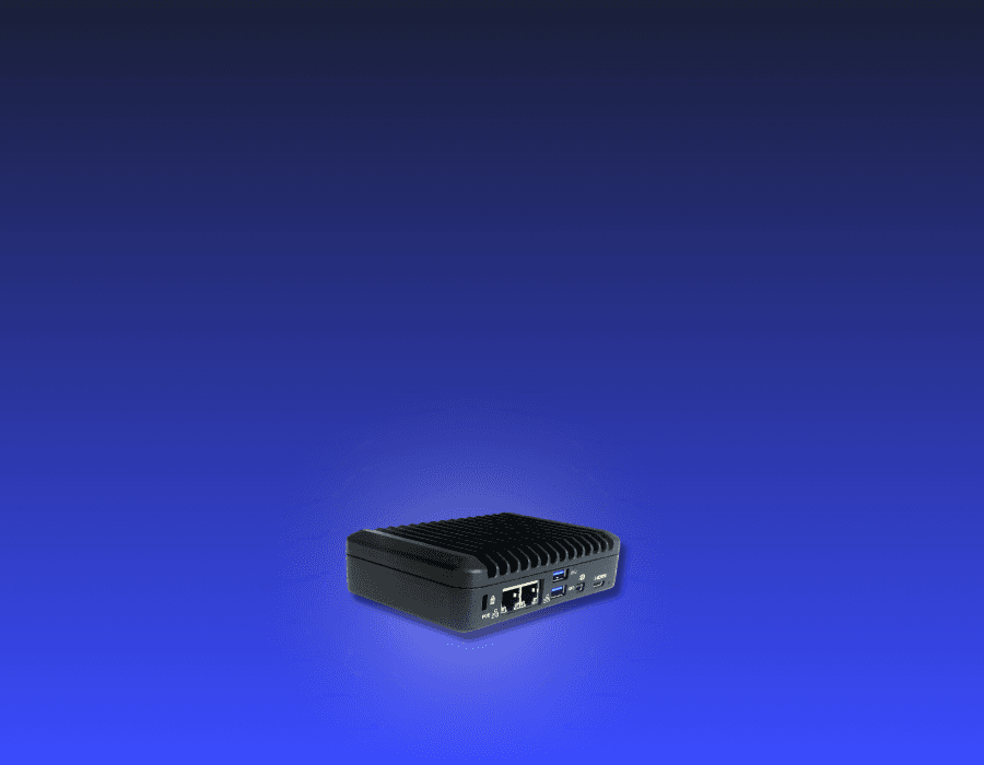 mini Pc on plain backbround