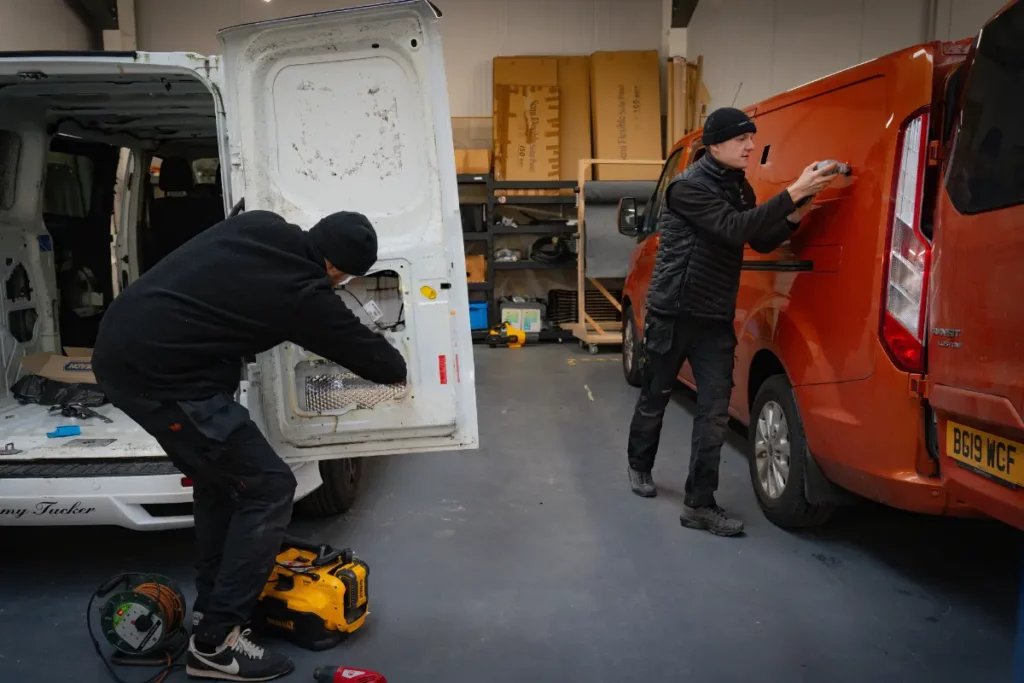 Custom conversion for ford transit campervan