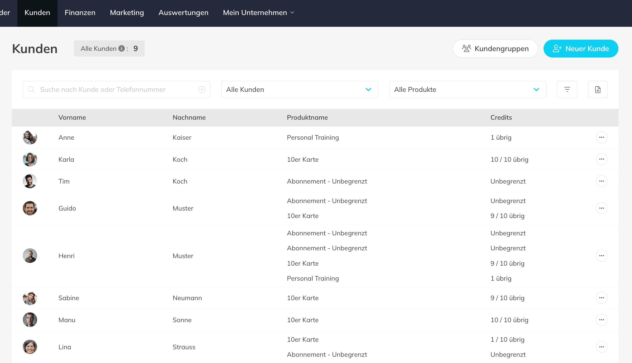 Kundenmanagement