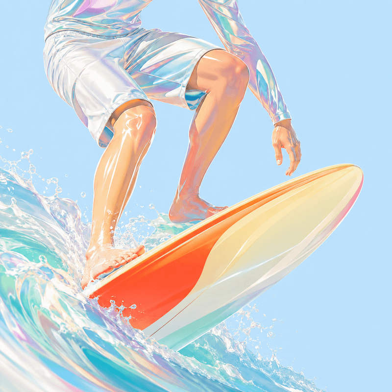 A man looking at a board