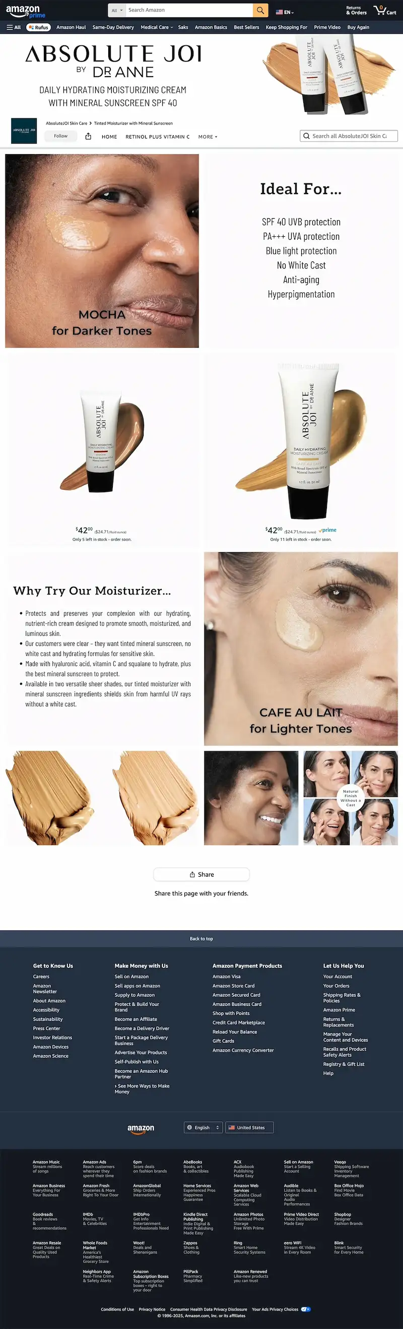 Absolute Joi Amazon Highlight Page