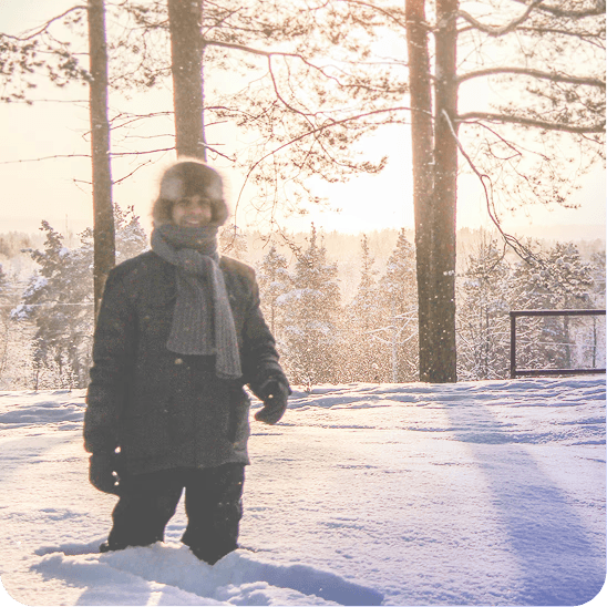 Returning to Finland to complete my MA, 2018.