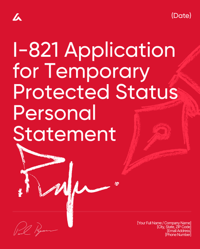 I-821 Application for Temporary Protected Status Personal Statement