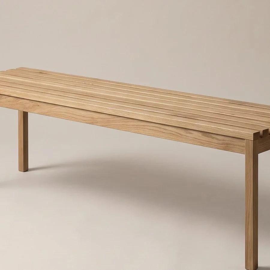 Vik bench, close-up