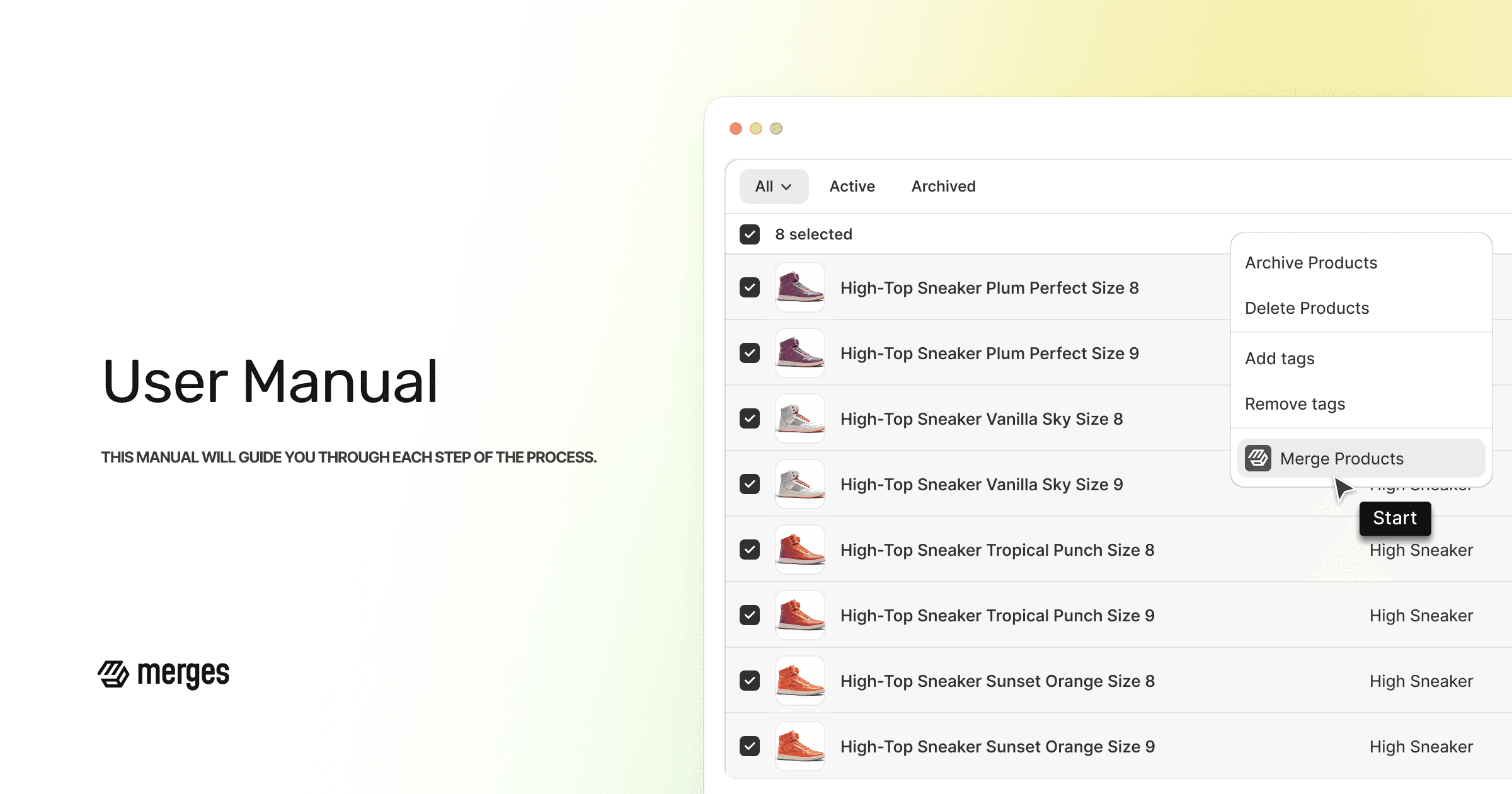 Merges for Shopify - User Manual